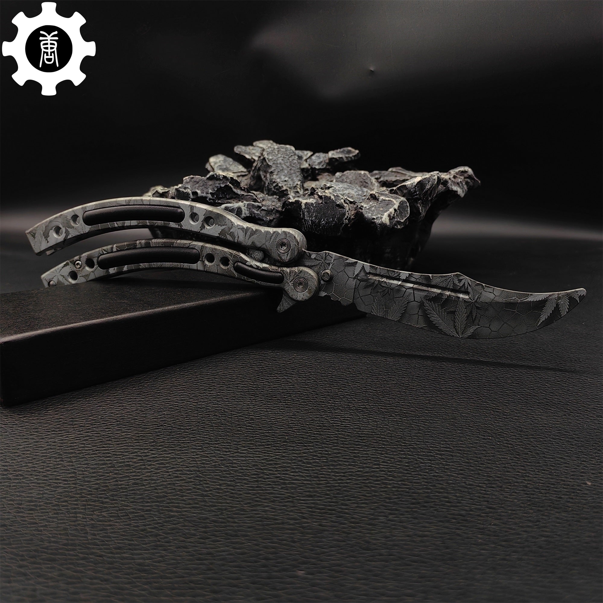 Game Butterfly Knife Maple Leaf Balisong - Tophatter Daily Deals