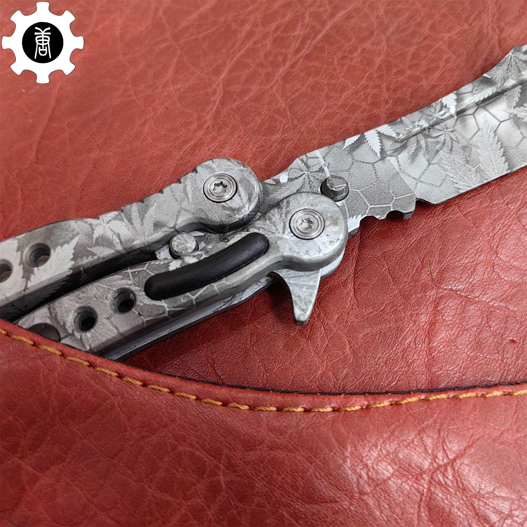 Game Butterfly Knife Maple Leaf Balisong - Tophatter Daily Deals