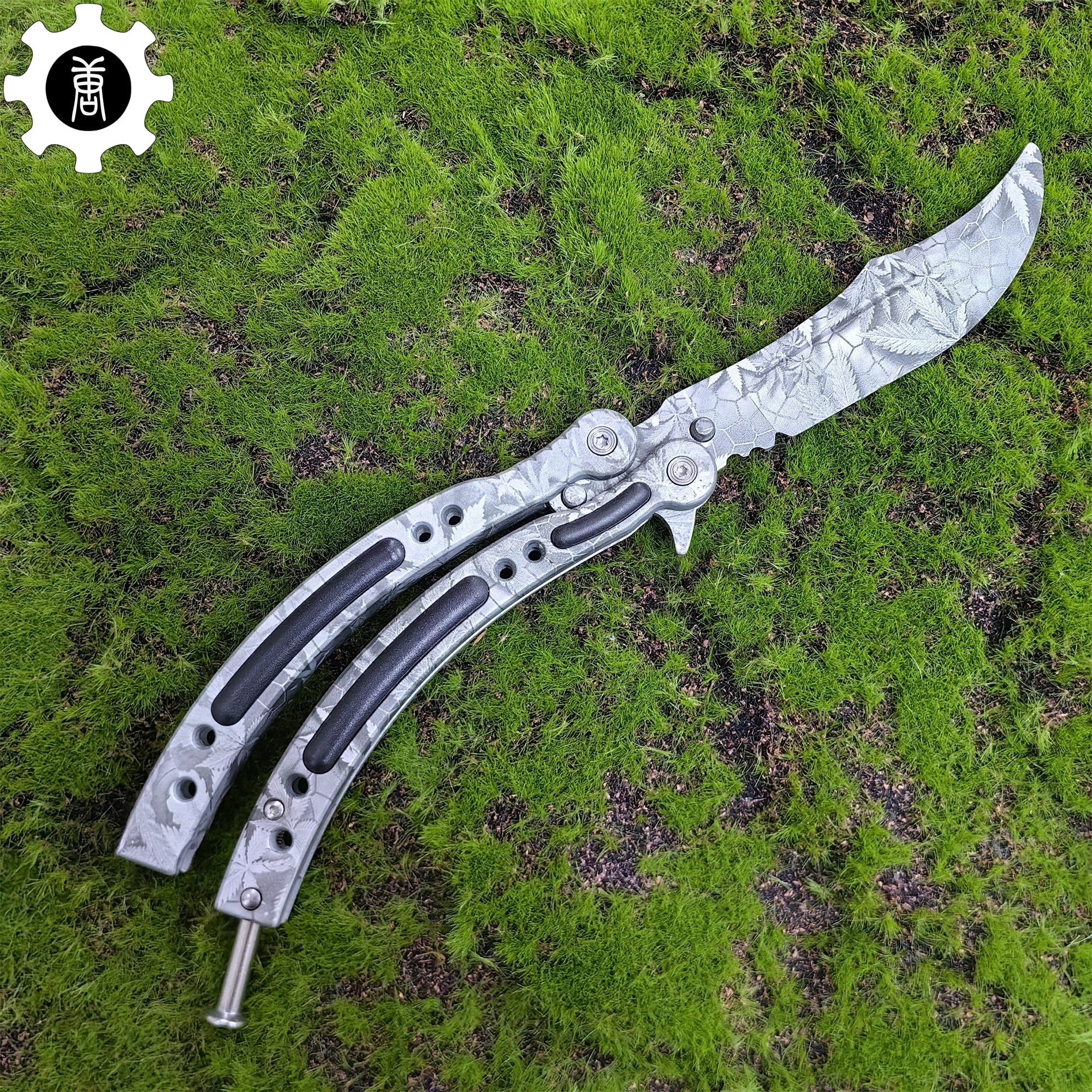 Game Butterfly Knife Maple Leaf Balisong - Tophatter Daily Deals