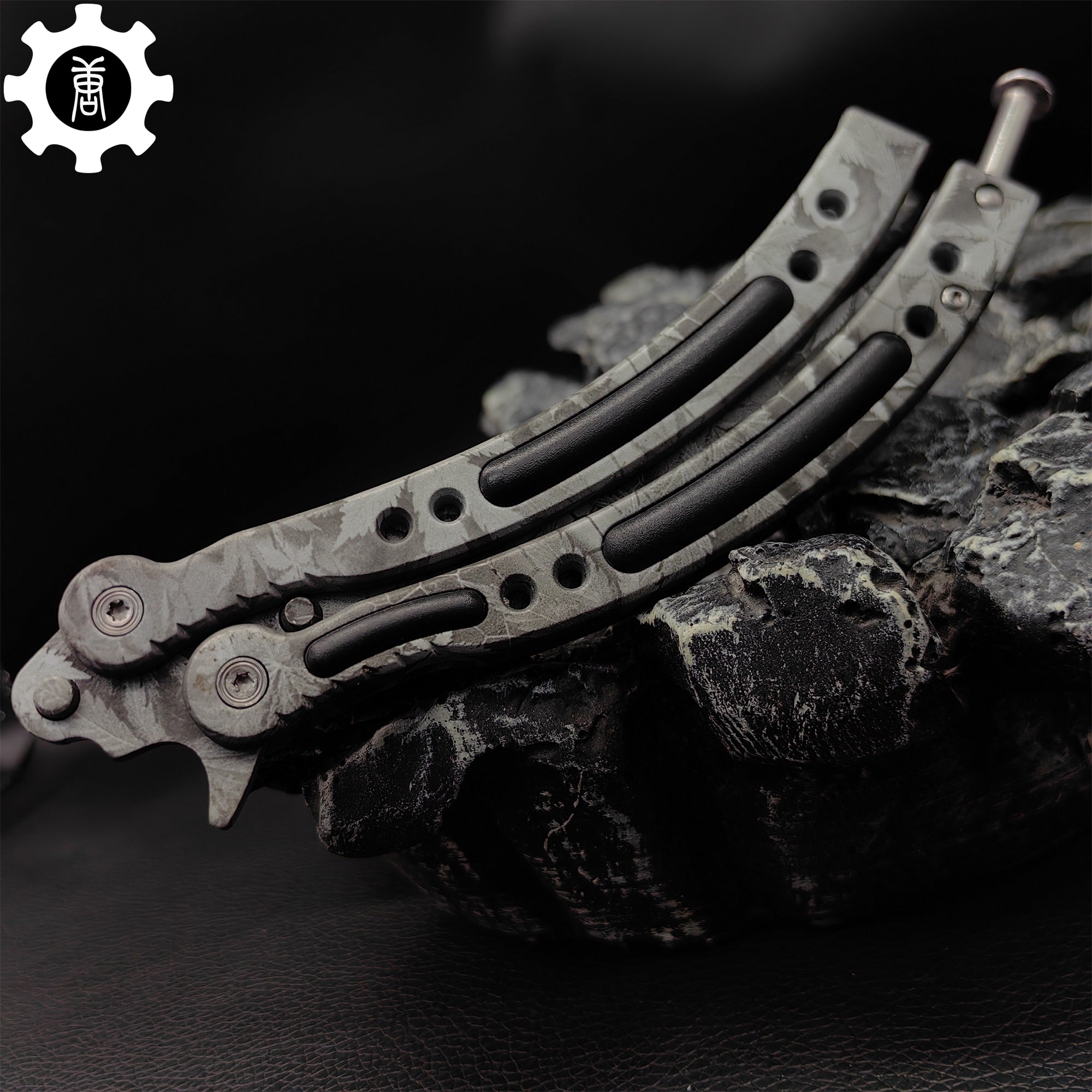 Game Butterfly Knife Maple Leaf Balisong - Tophatter Daily Deals