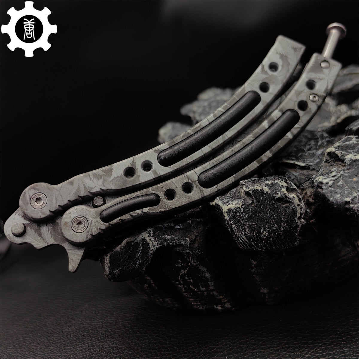 Game Butterfly Knife Maple Leaf Balisong - Tophatter Daily Deals