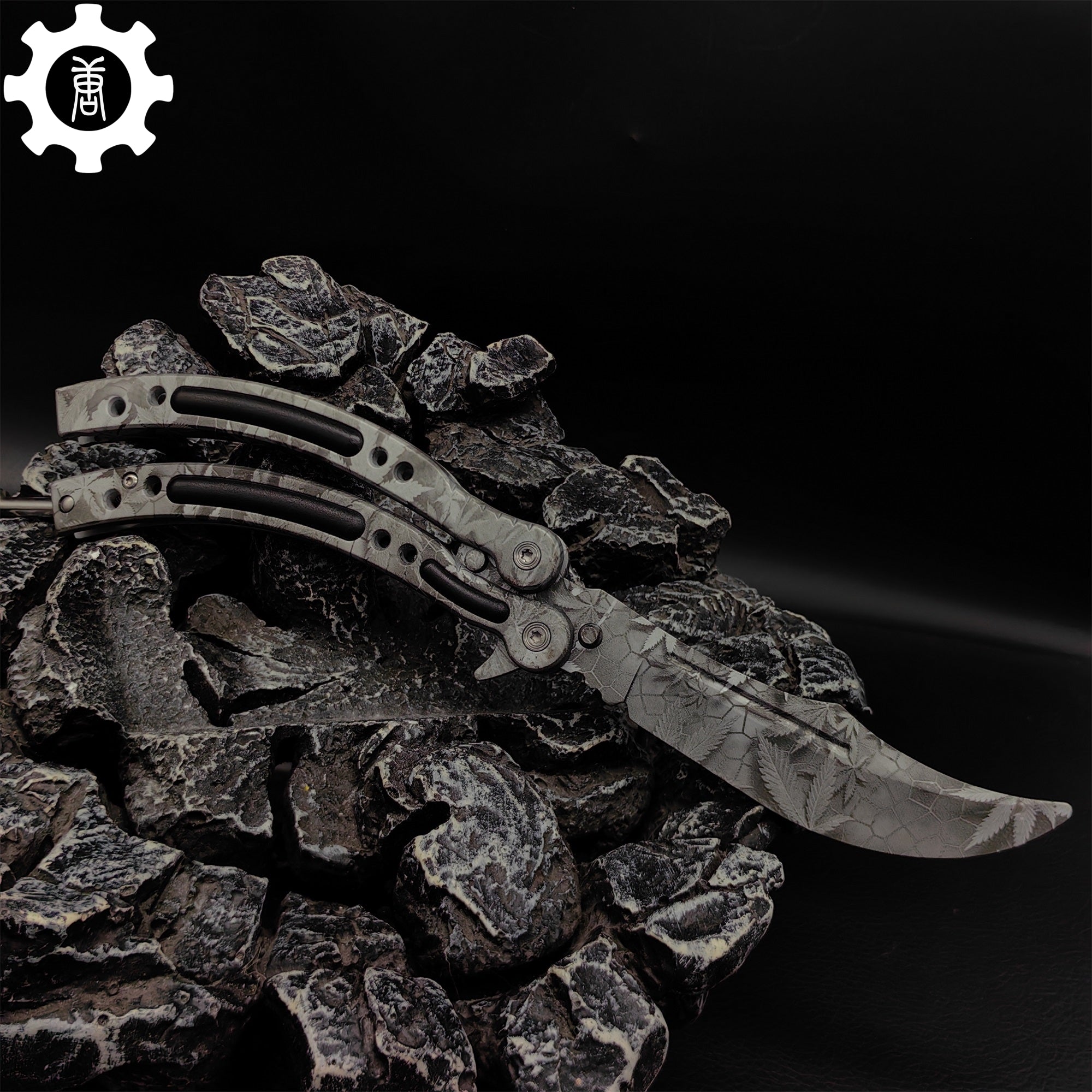 Game Butterfly Knife Maple Leaf Balisong - Tophatter Daily Deals