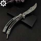 Game Butterfly Knife Maple Leaf Balisong - Tophatter Daily Deals