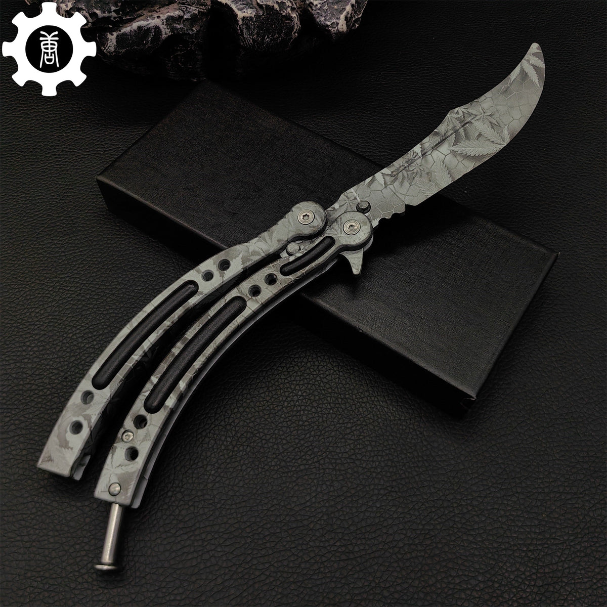 Game Butterfly Knife Maple Leaf Balisong - Tophatter Daily Deals