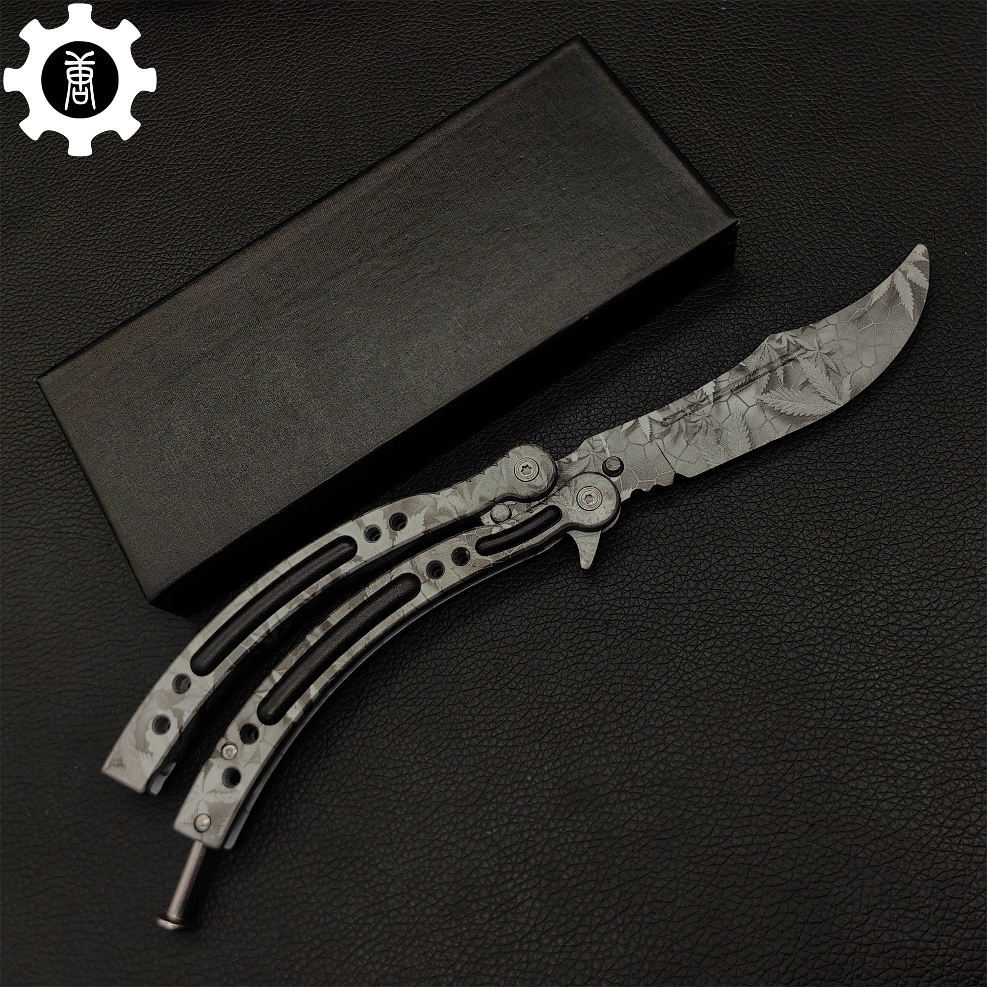 Game Butterfly Knife Maple Leaf Balisong - Tophatter Daily Deals