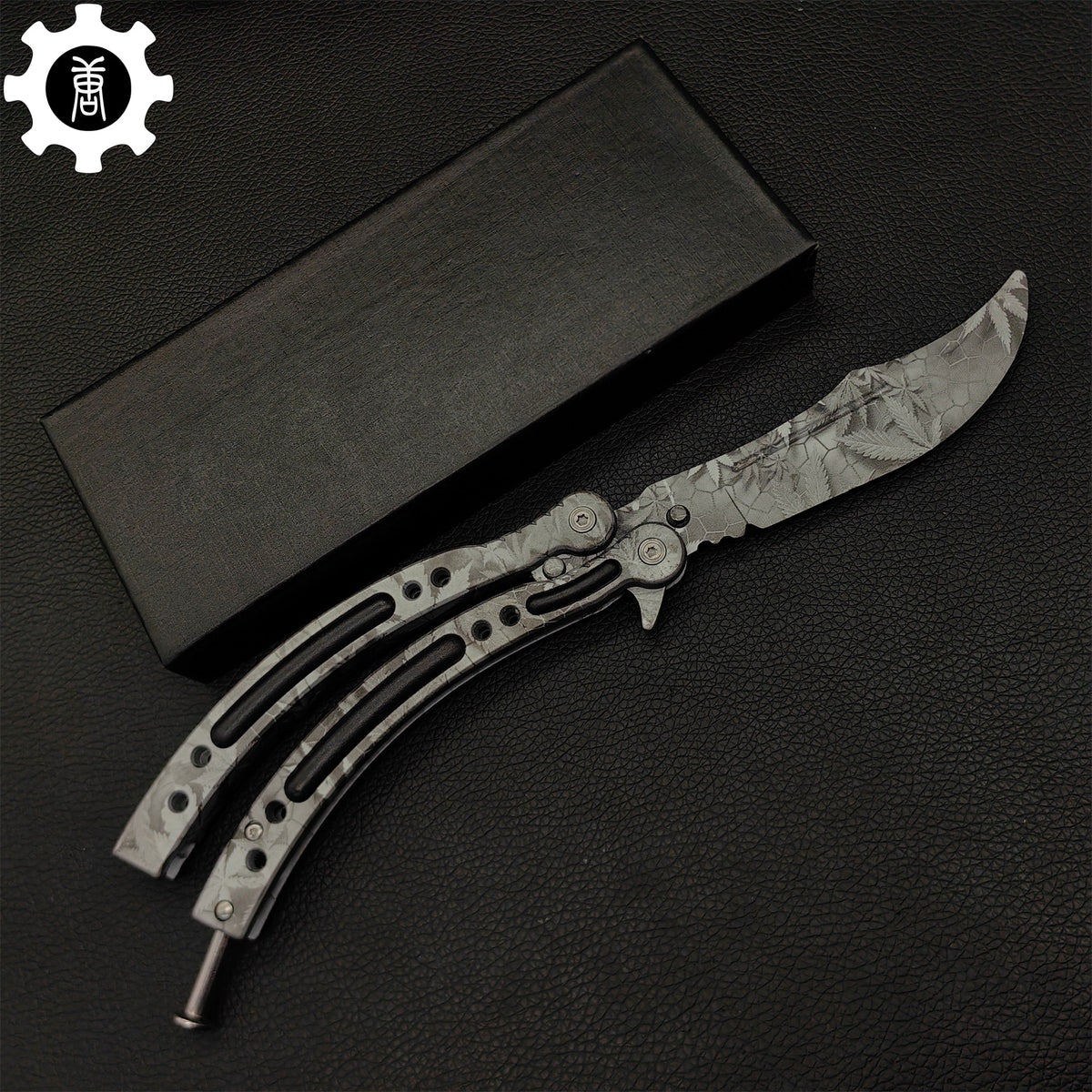 Game Butterfly Knife Maple Leaf Balisong - Tophatter Daily Deals