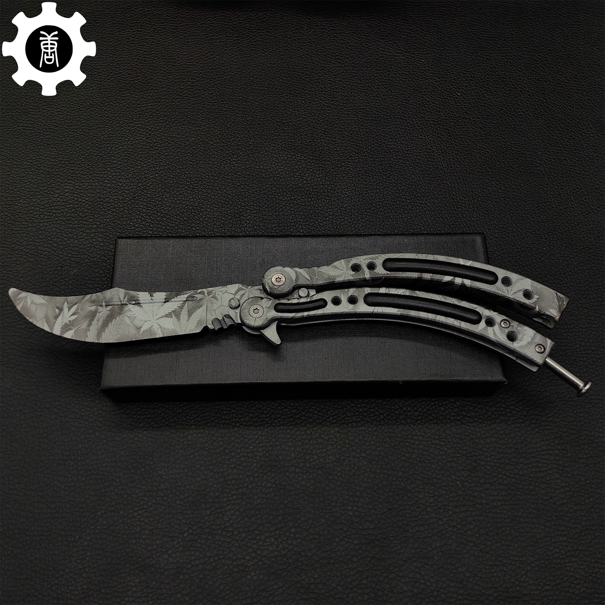 Game Butterfly Knife Maple Leaf Balisong - Tophatter Daily Deals