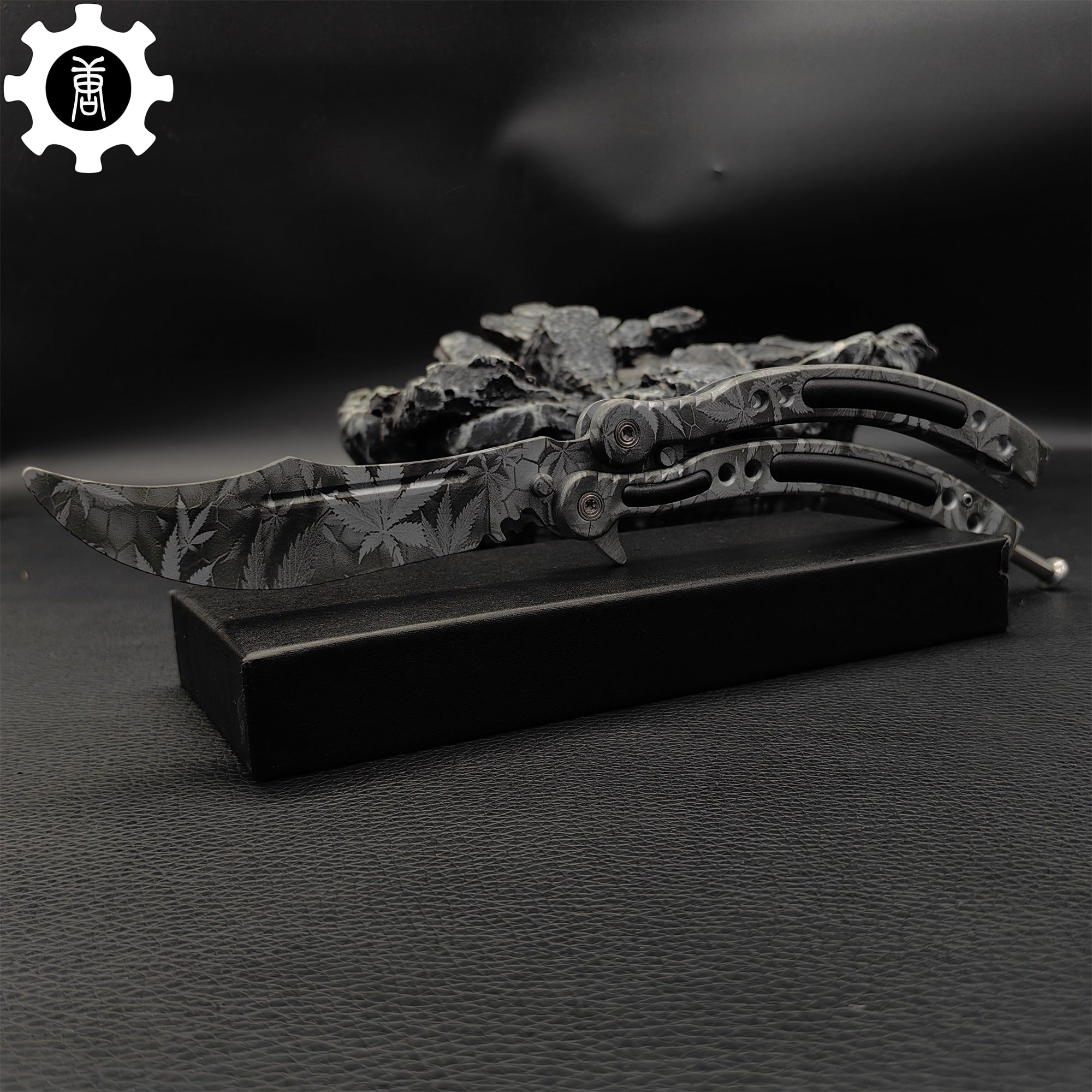 Game Butterfly Knife Maple Leaf Balisong - Tophatter Daily Deals