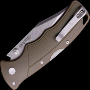 Cold Steel Verdict Clip Point Folding Knife – Flat Dark Earth Folding Knife - Tophatter Daily Deals