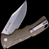 Cold Steel Verdict Clip Point Folding Knife – Flat Dark Earth Folding Knife - Tophatter Daily Deals