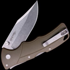 Cold Steel Verdict Clip Point Folding Knife – Flat Dark Earth Folding Knife - Tophatter Daily Deals