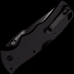 Cold Steel Verdict Spear Point Folding Knife – Black G-10 Folding Knife - Tophatter Daily Deals