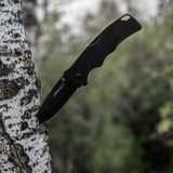 Cold Steel Verdict Spear Point Folding Knife – Black G-10 Folding Knife - Tophatter Daily Deals