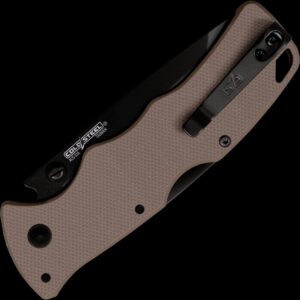 Cold Steel Verdict Tanto Folding Knife – Flat Dark Earth G-10 Folding Knife - Tophatter Daily Deals