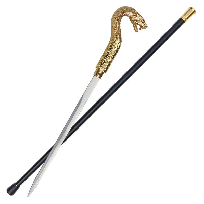 Golden Pharaoh King Cobra Sword Cane - Tophatter's Guns'N'Weapons Store Collectible Weapons - Tophatter Daily Deals