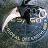 CSGO Karambit Counter Strike Tactical Claw Neck Knife w/ Sheath - 11 colors Silver Knife-Fixed - Tophatter Daily Deals