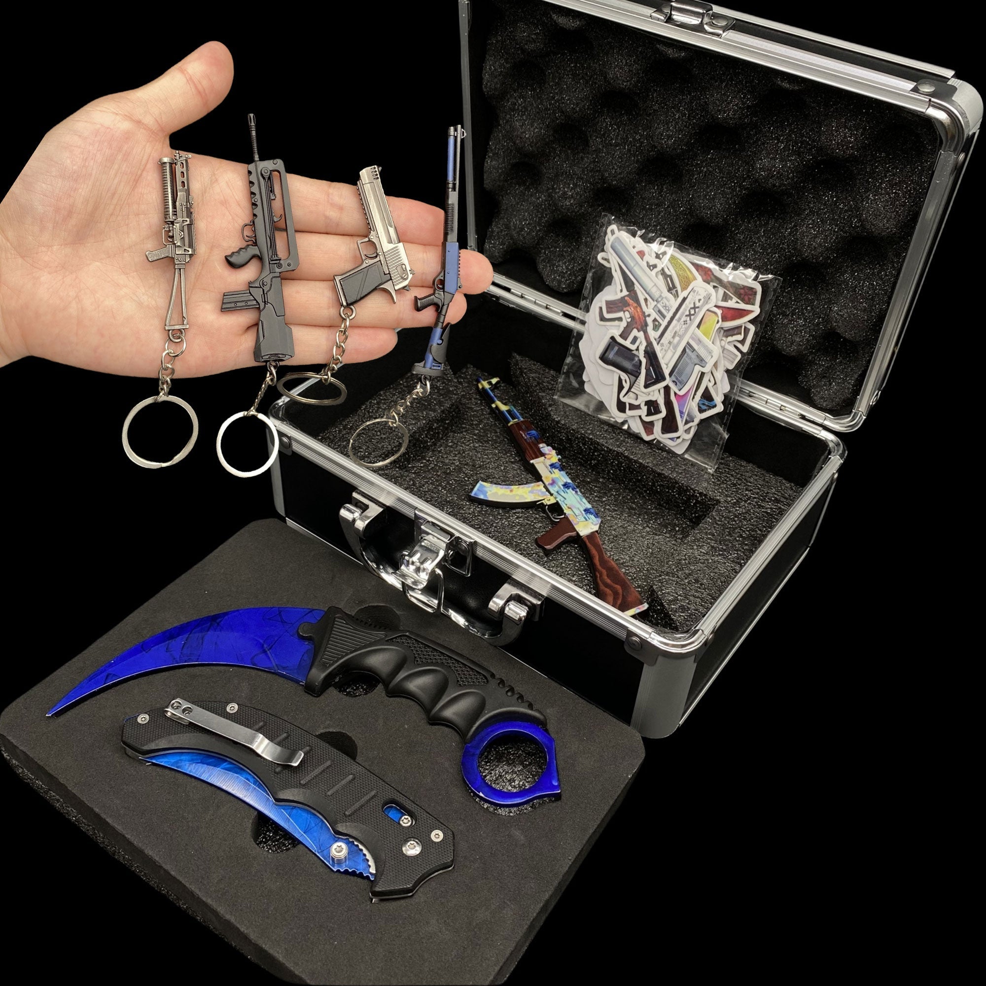 CSGO Mystery Box IRL Rare Skin Knife High End Aluminum Alloy Gift Box - Tophatter Daily Deals