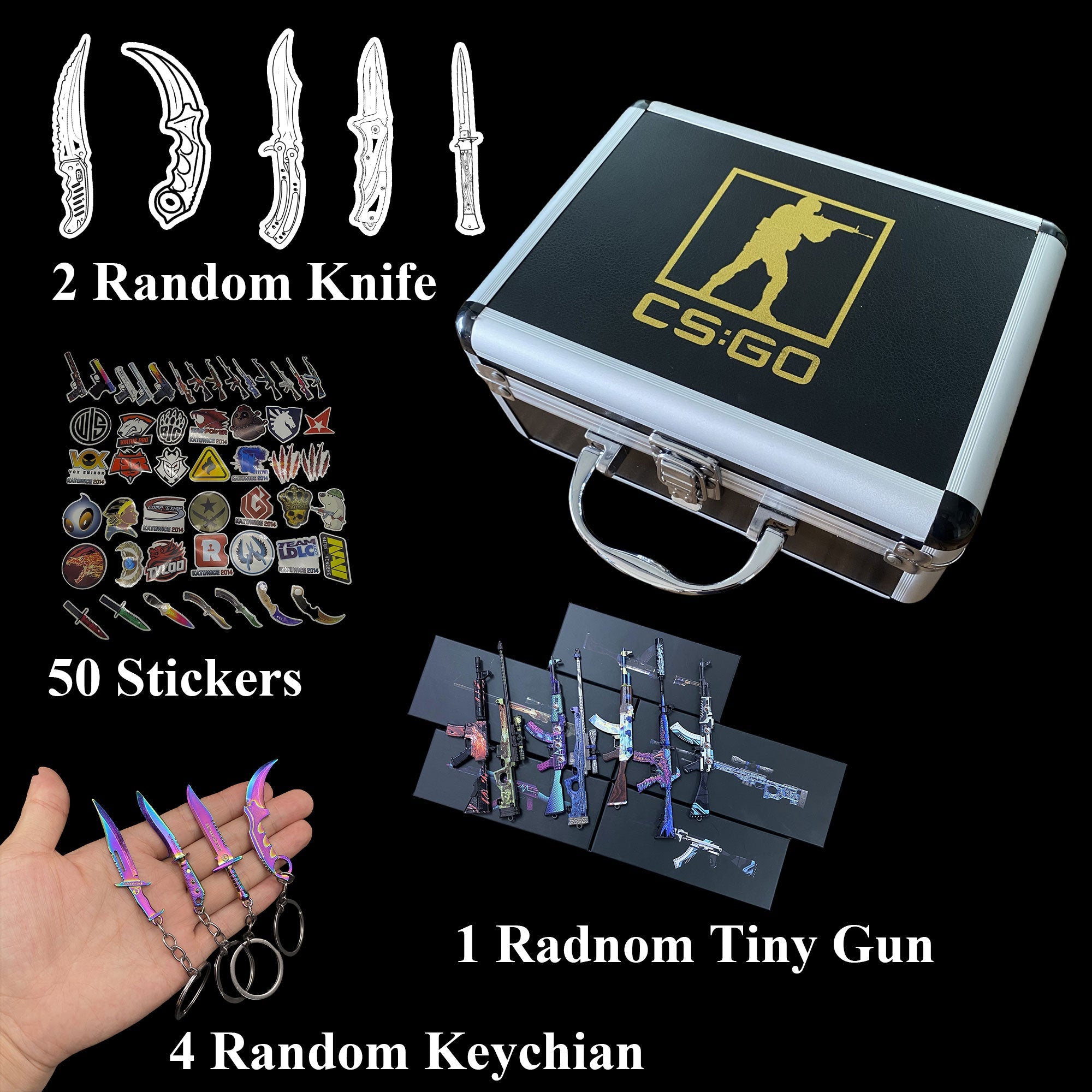 CSGO Mystery Box IRL Rare Skin Knife High End Aluminum Alloy Gift Box ...
