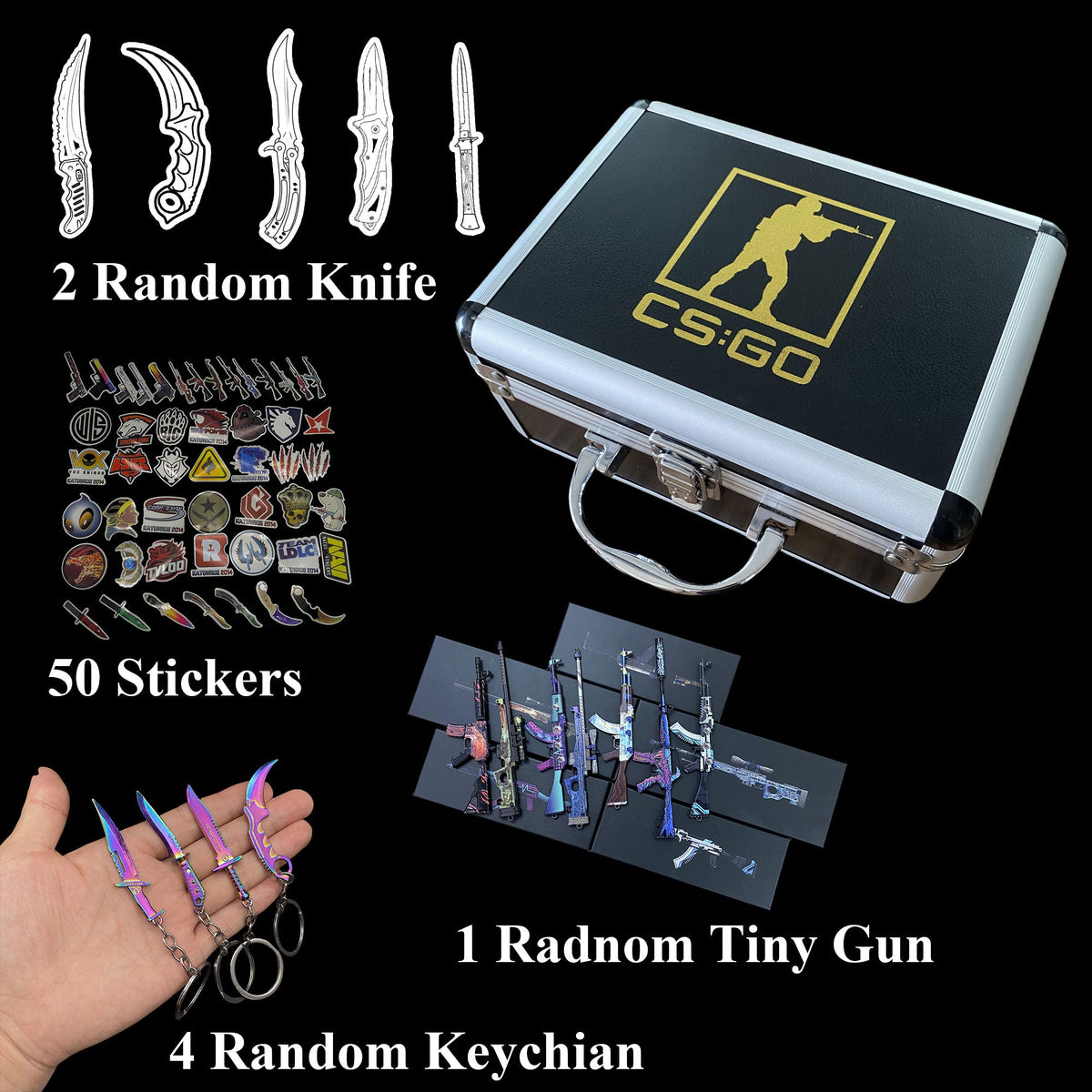 CSGO Mystery Box IRL Rare Skin Knife High End Aluminum Alloy Gift Box CSGO Mystery Box - Tophatter Daily Deals