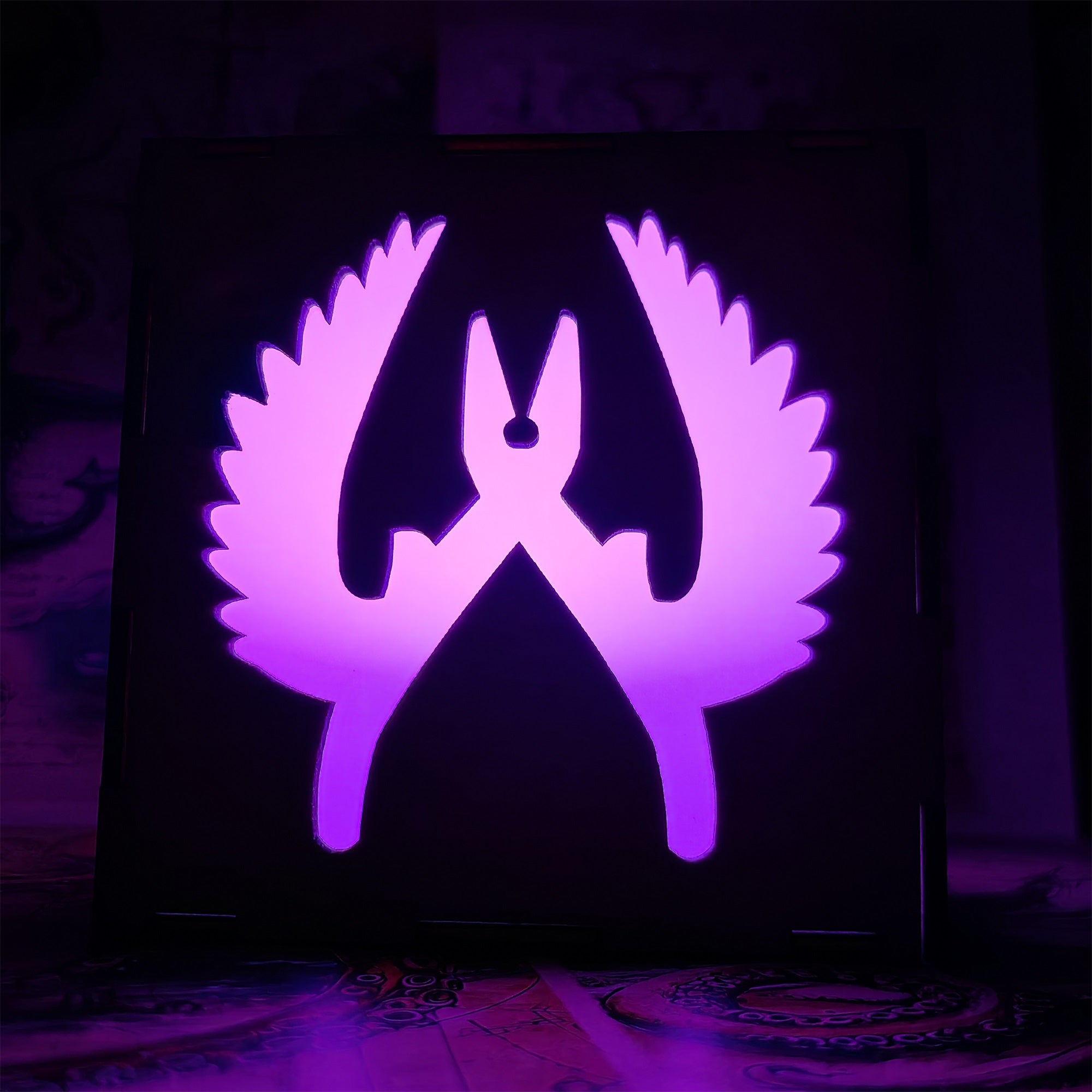 M16 Icon Inspired Wood Cube Light Desk Decor - Tophatter Daily Deals