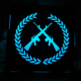 M16 Icon Inspired Wood Cube Light Desk Decor - Tophatter Daily Deals