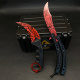Black Gamma Weapon Case Blunt Blade Karambit & Balisong Gift Box Crimson Web - Tophatter Daily Deals