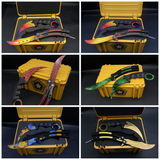 Fade Doppler Lore Case Hardened Gamma Case Balisong Karambit 2 in 1 Gift Box - Tophatter Daily Deals