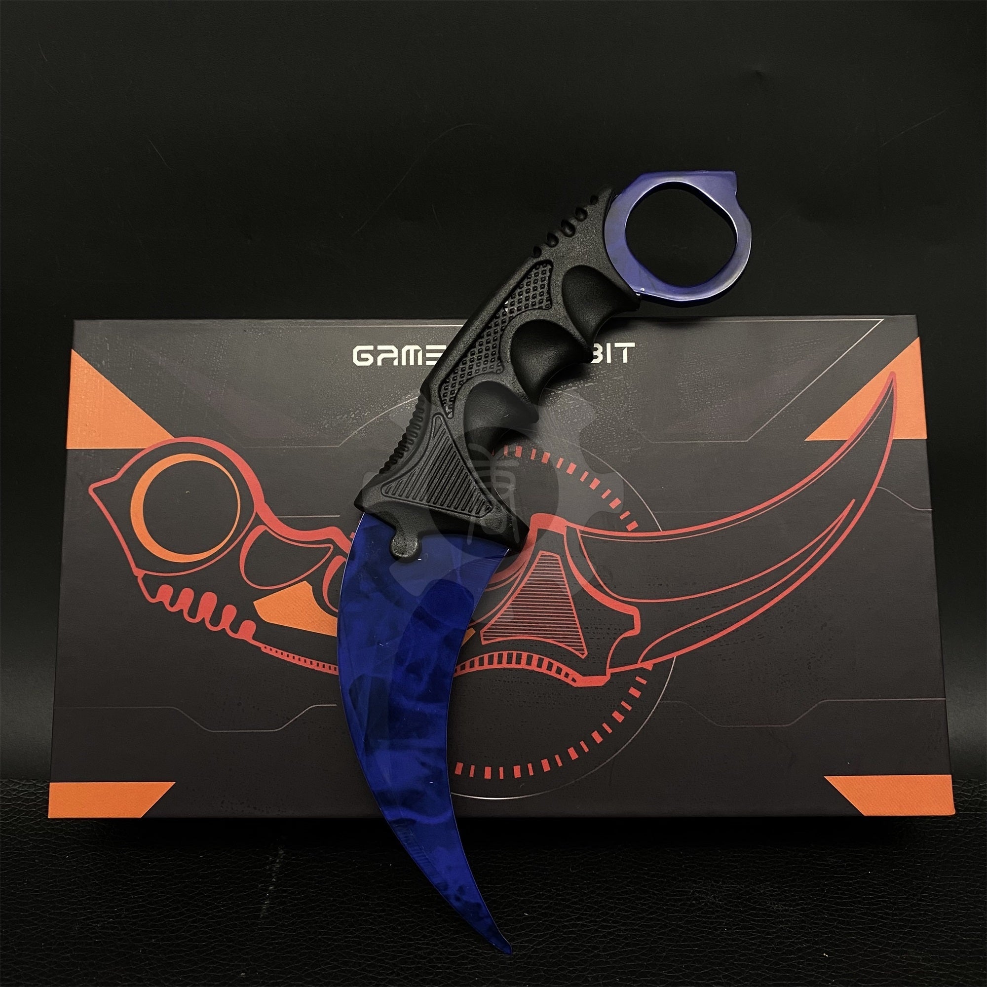 Global Offensive Game Karambit Blunt Blade Replica With Gift Box Doppler Sapphire - Tophatter Daily Deals