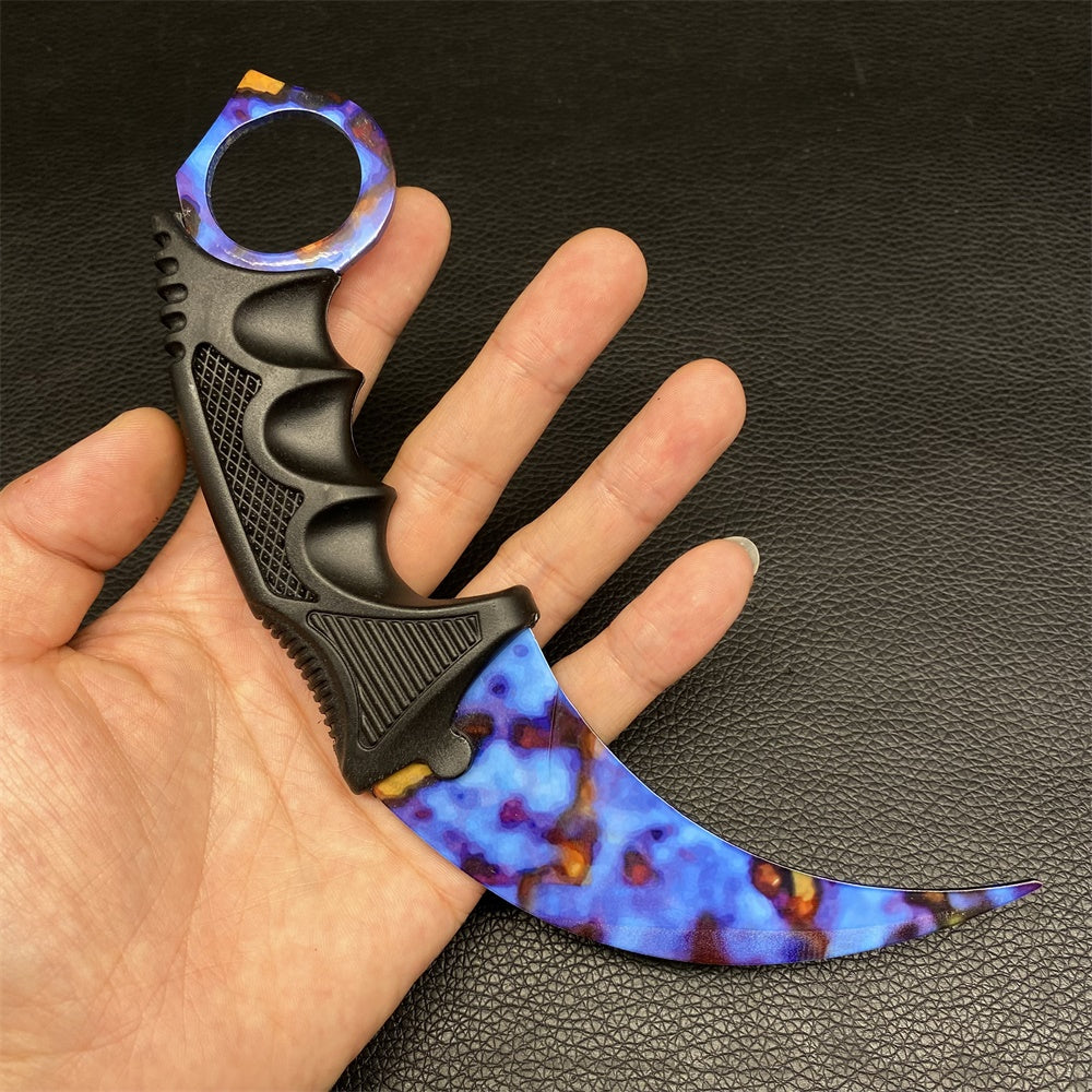 Global Offensive Game Balisong Karambit Blunt Blade Trainer Replica Case Hardened Karambit - Tophatter Daily Deals