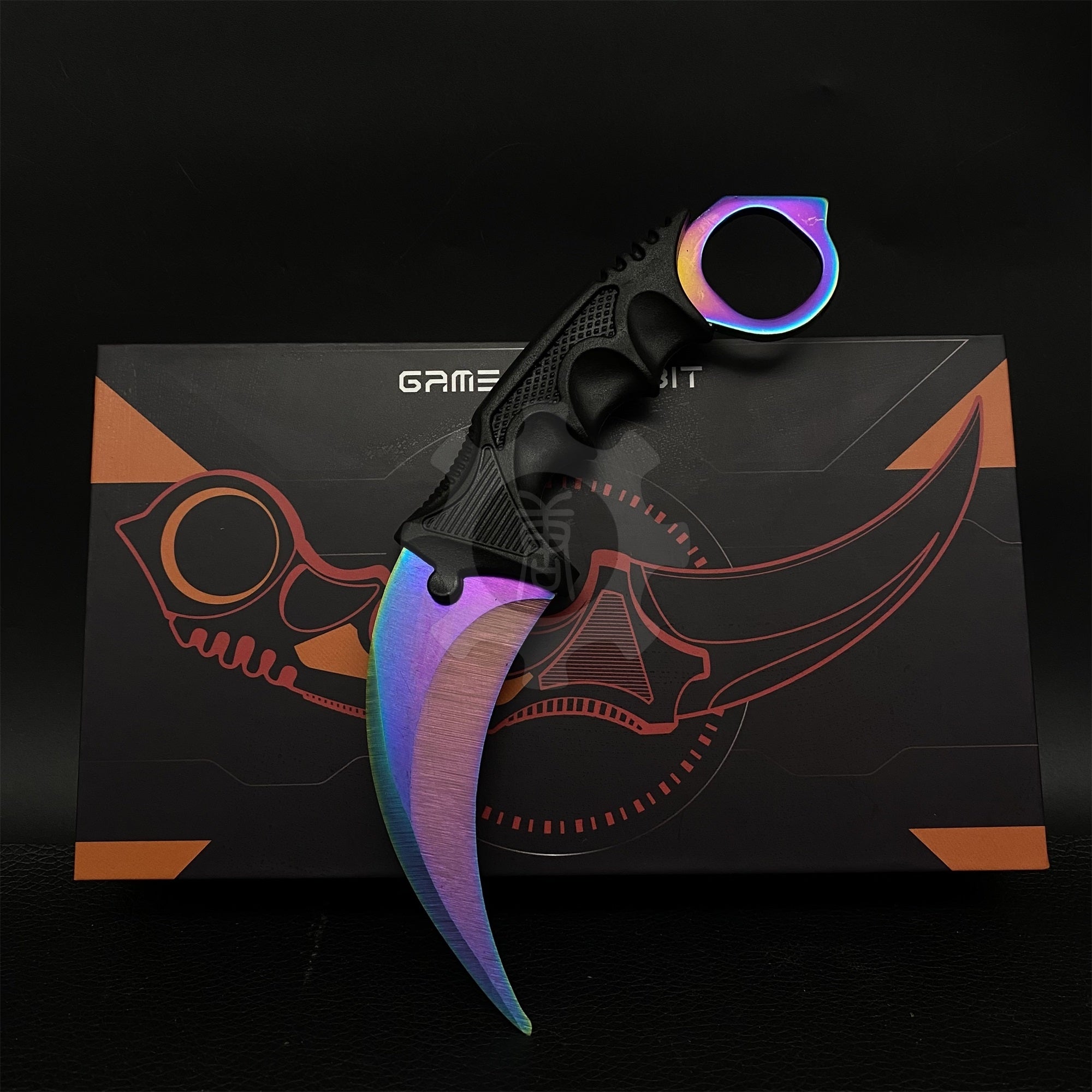 Global Offensive Game Karambit Blunt Blade Replica With Gift Box Titanium Blue - Tophatter Daily Deals