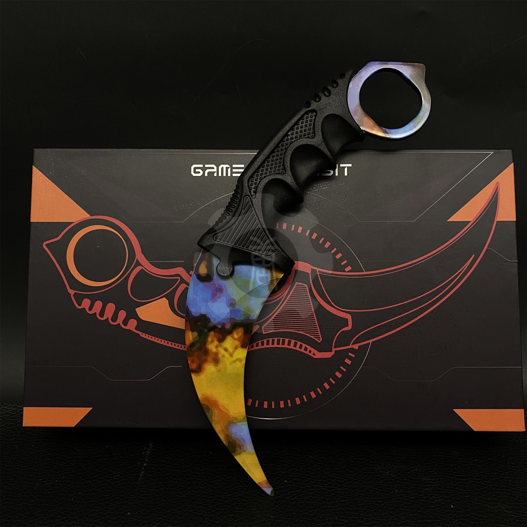 Global Offensive Game Karambit Blunt Blade Replica With Gift Box Case Hardened - Tophatter Daily Deals