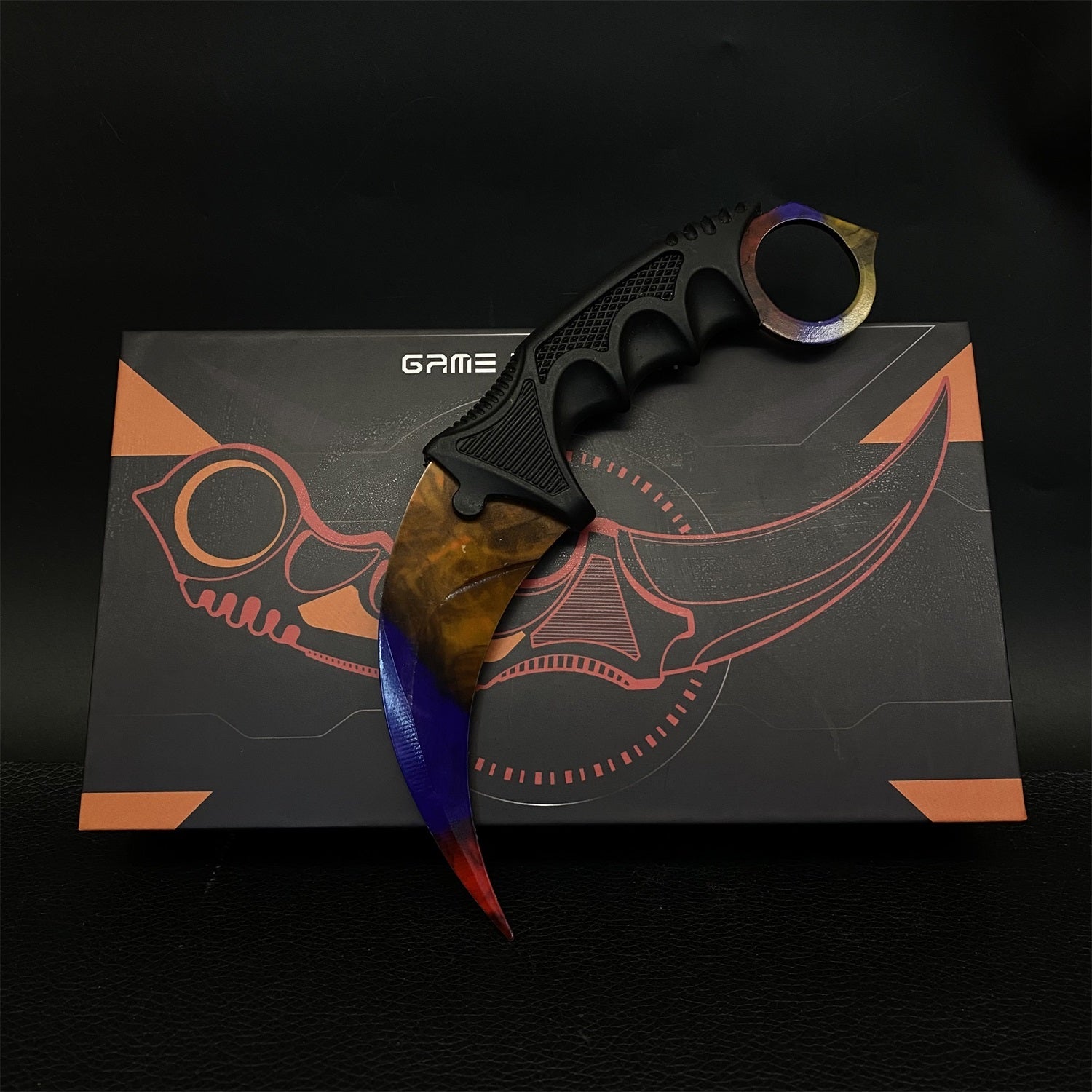 Global Offensive Game Karambit Blunt Blade Replica With Gift Box Marble Fade - Tophatter Daily Deals