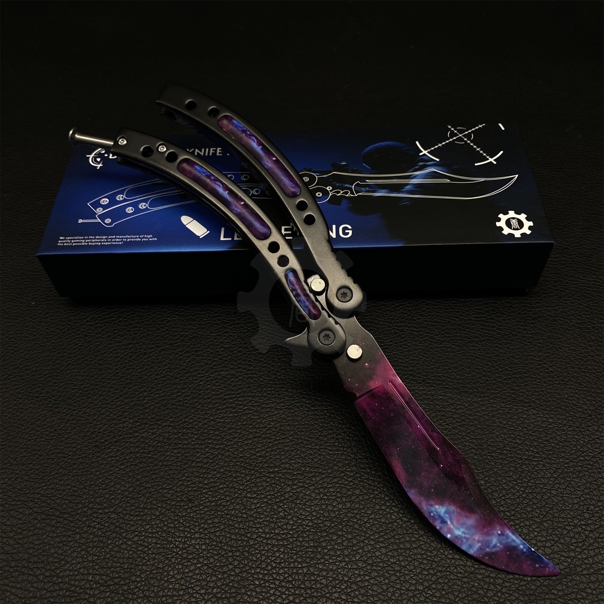 GO Game Butterfly Knife Game Balisong Trainer IRL Galaxy - Tophatter Daily Deals