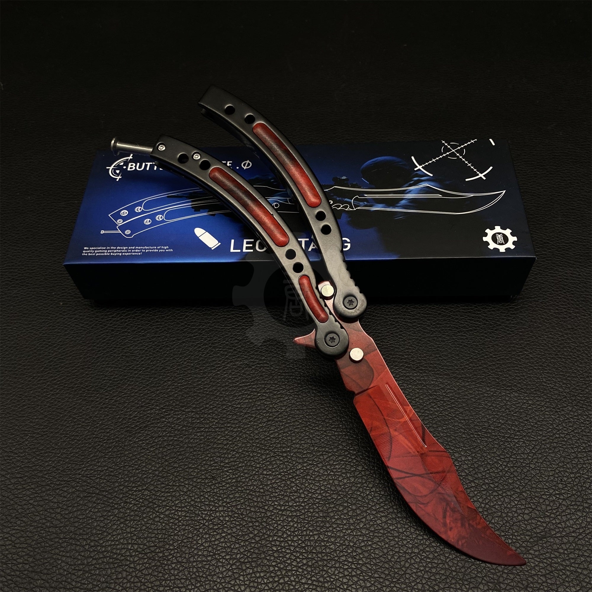 GO Game Butterfly Knife Game Balisong Trainer IRL Ruby - Tophatter Daily Deals
