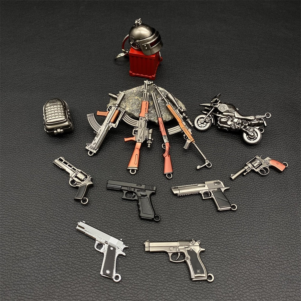 Ultimate PUBG Gamer Gift Box Air Drop Kar98K AKM P90 UZI HK416 Scar M1911 Desert Eagle MG3 Re45 M249 S686 Shotgun Mini14 M24 Miniatures 28 in 1 - Tophatter Daily Deals