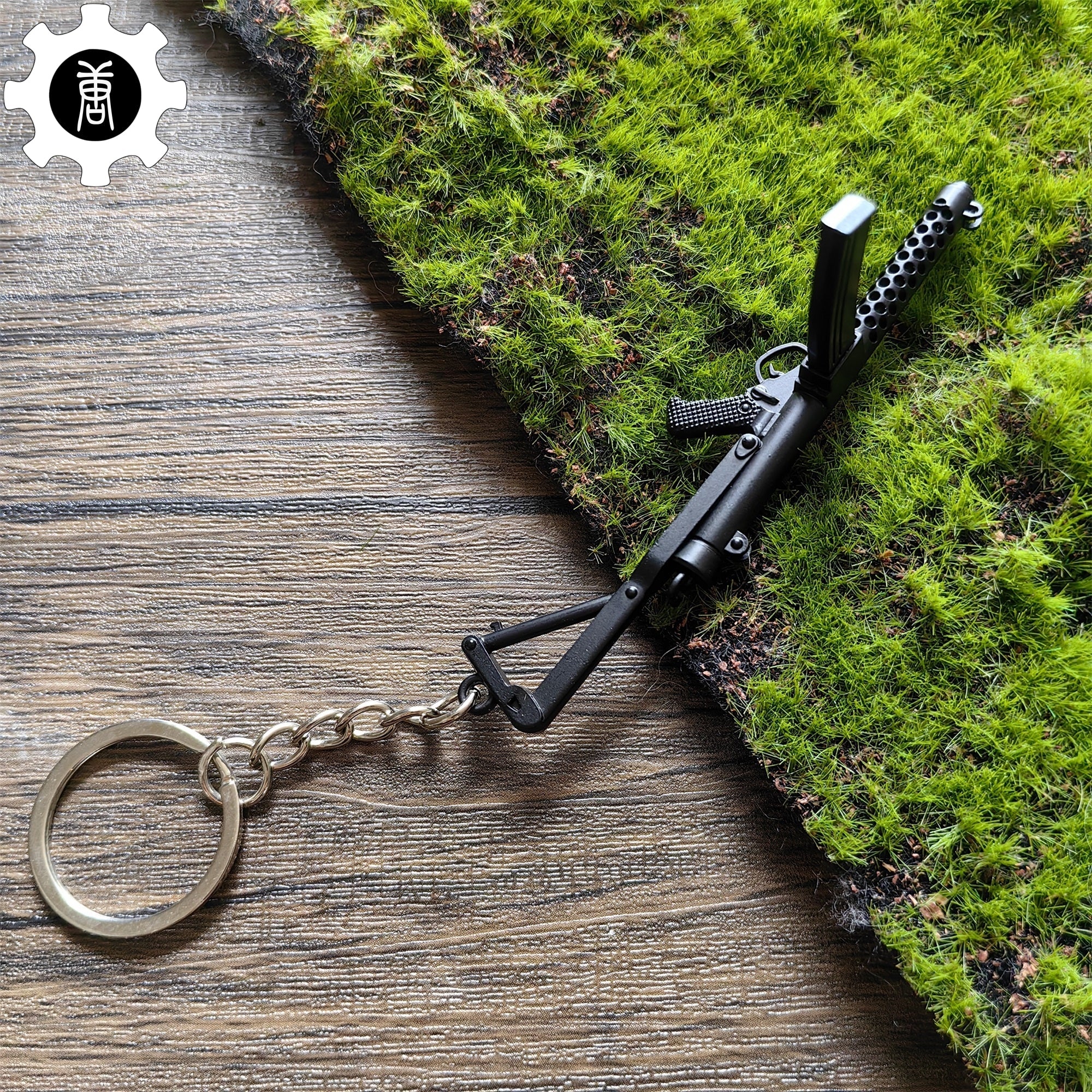 Mini Sterling Submachine Gun Metal Keychain - Tophatter Daily Deals