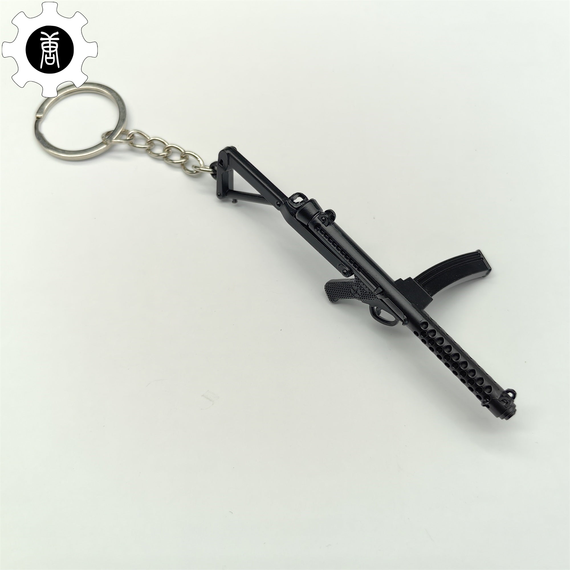 Mini Sterling Submachine Gun Metal Keychain - Tophatter Daily Deals