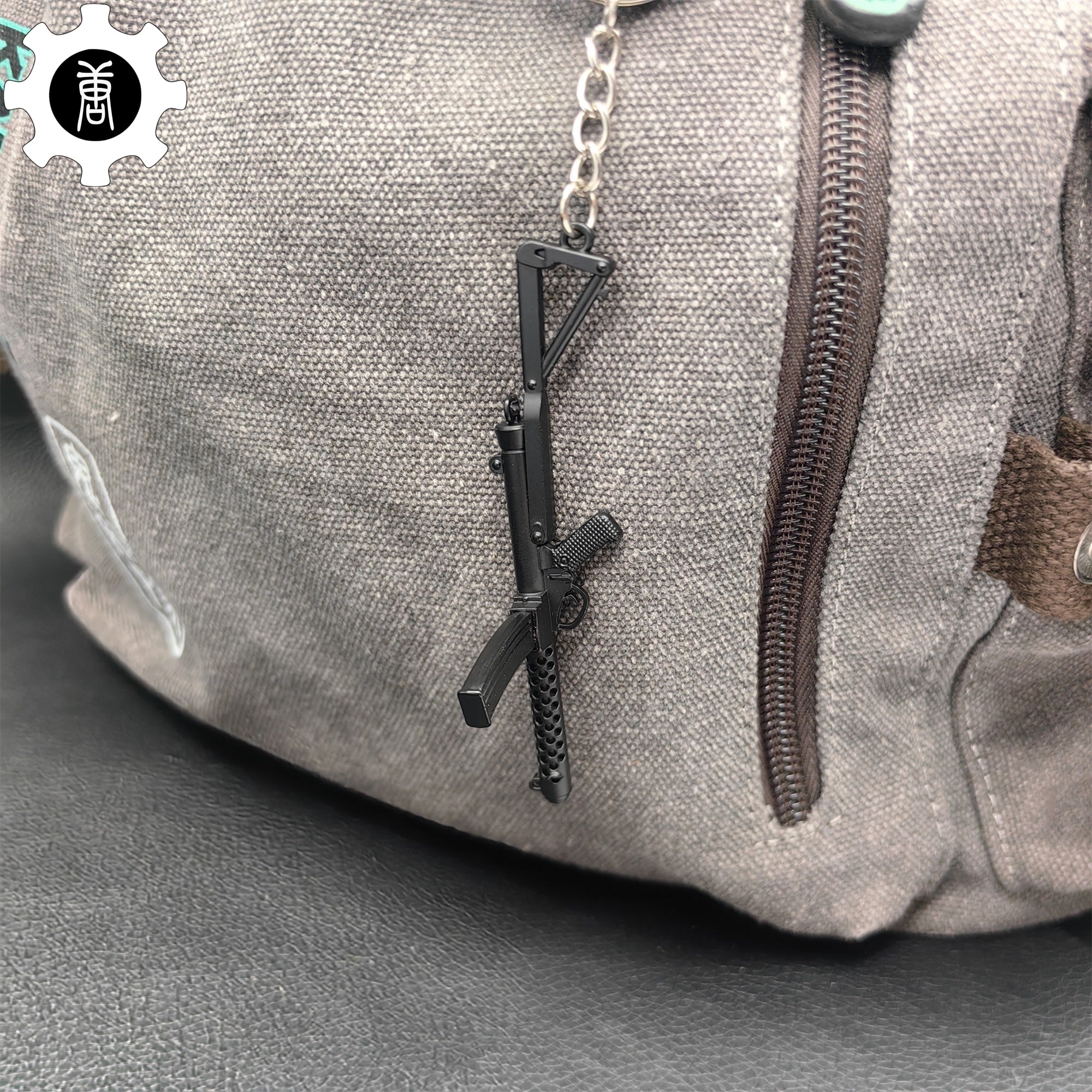 Mini Sterling Submachine Gun Metal Keychain - Tophatter Daily Deals