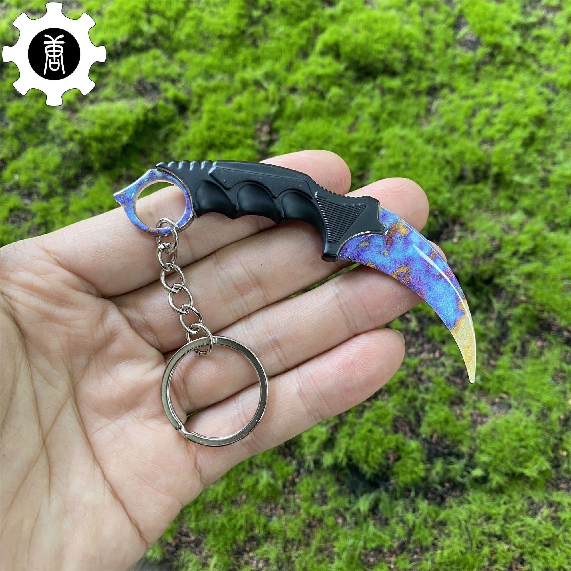 Go Game Mini Karambit Metal Keychain Case Hardened - Tophatter Daily Deals