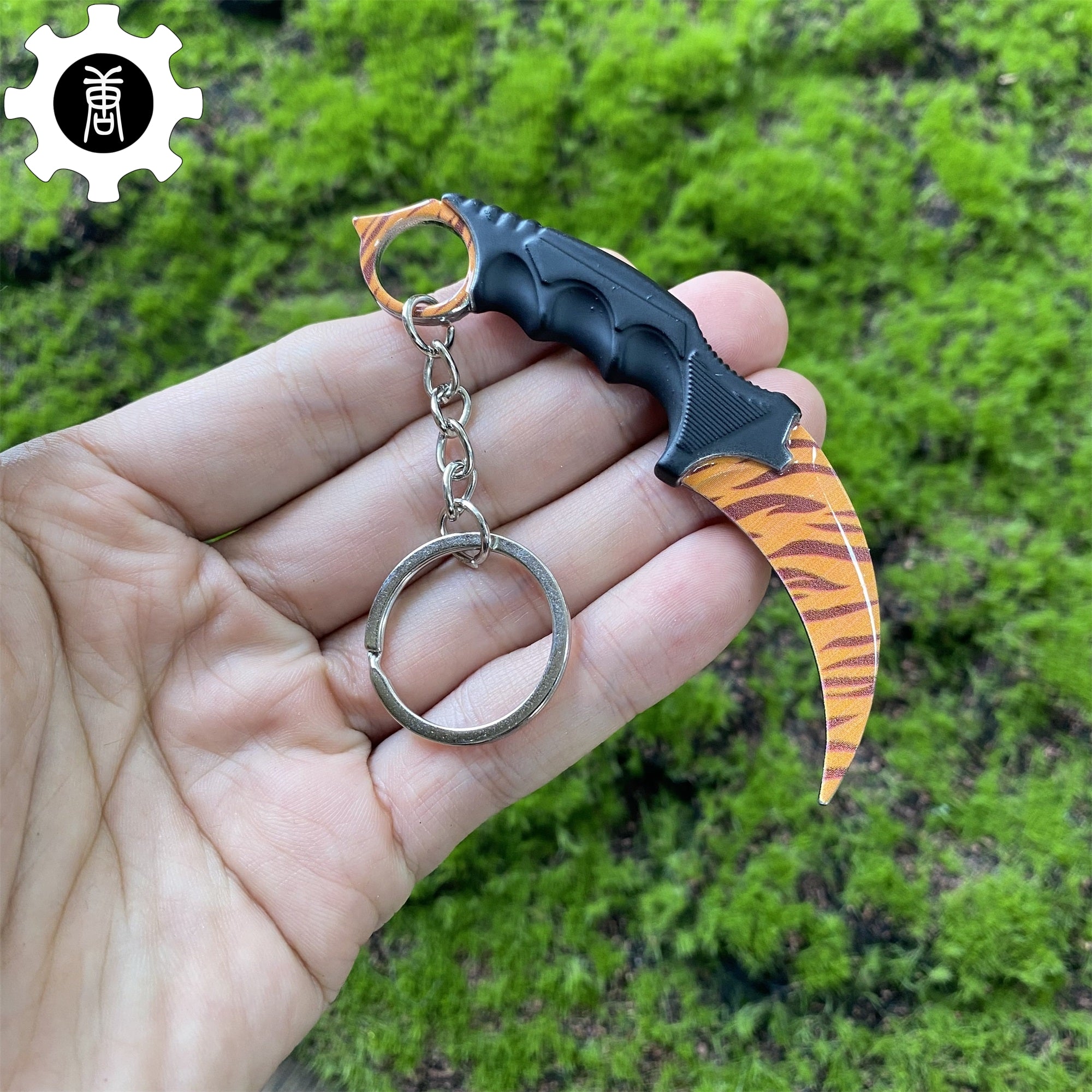 Go Game Mini Karambit Metal Keychain Tiger Tooth - Tophatter Daily Deals