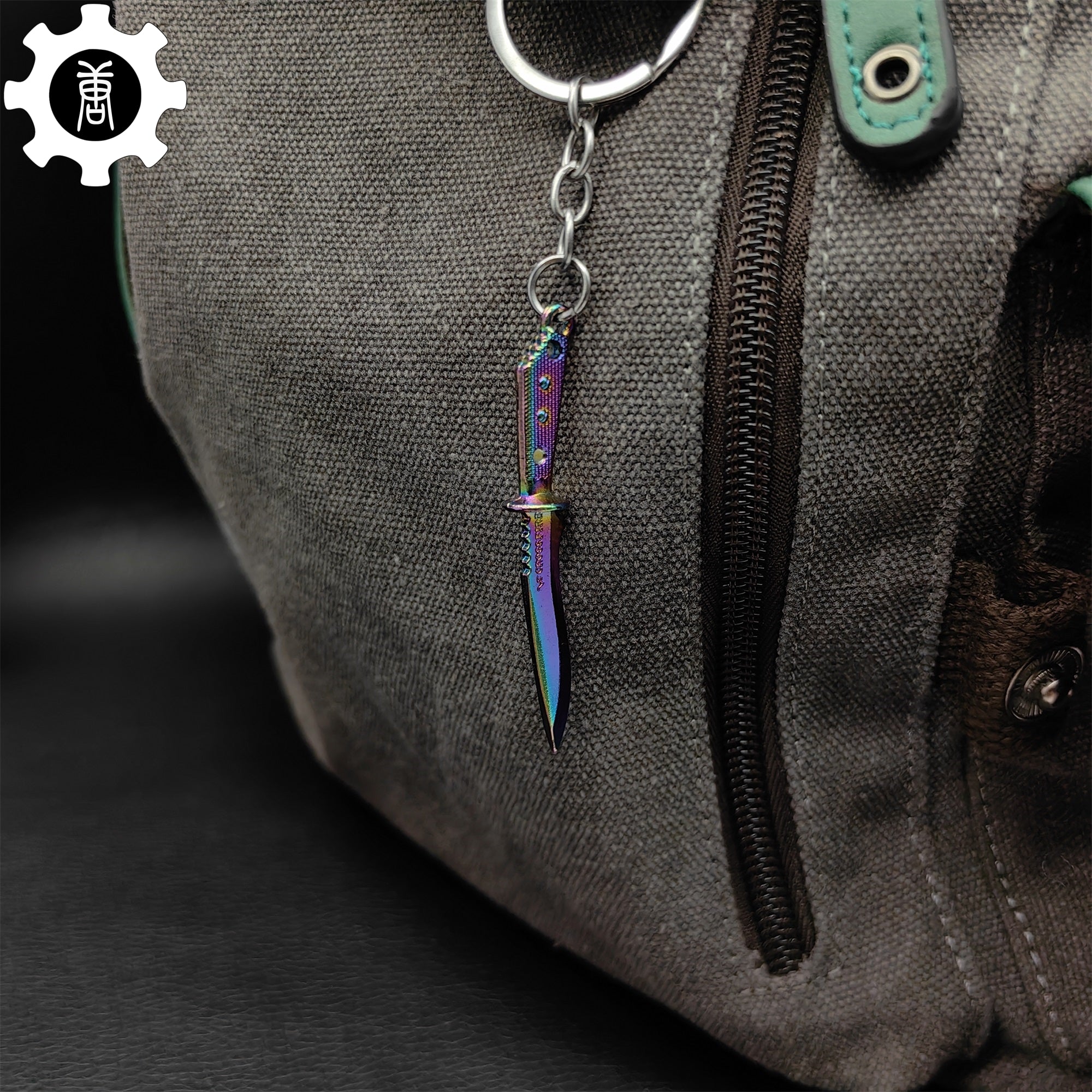 Mini Metal CS Karambit M9 Classical Knife Bowie Knife Keychains - Tophatter Daily Deals