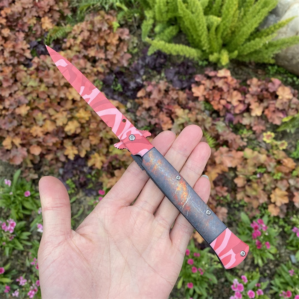 Rare Skin Stiletto Knife Blunt Blade Game Replica Marble Fade - Tophatter Daily Deals