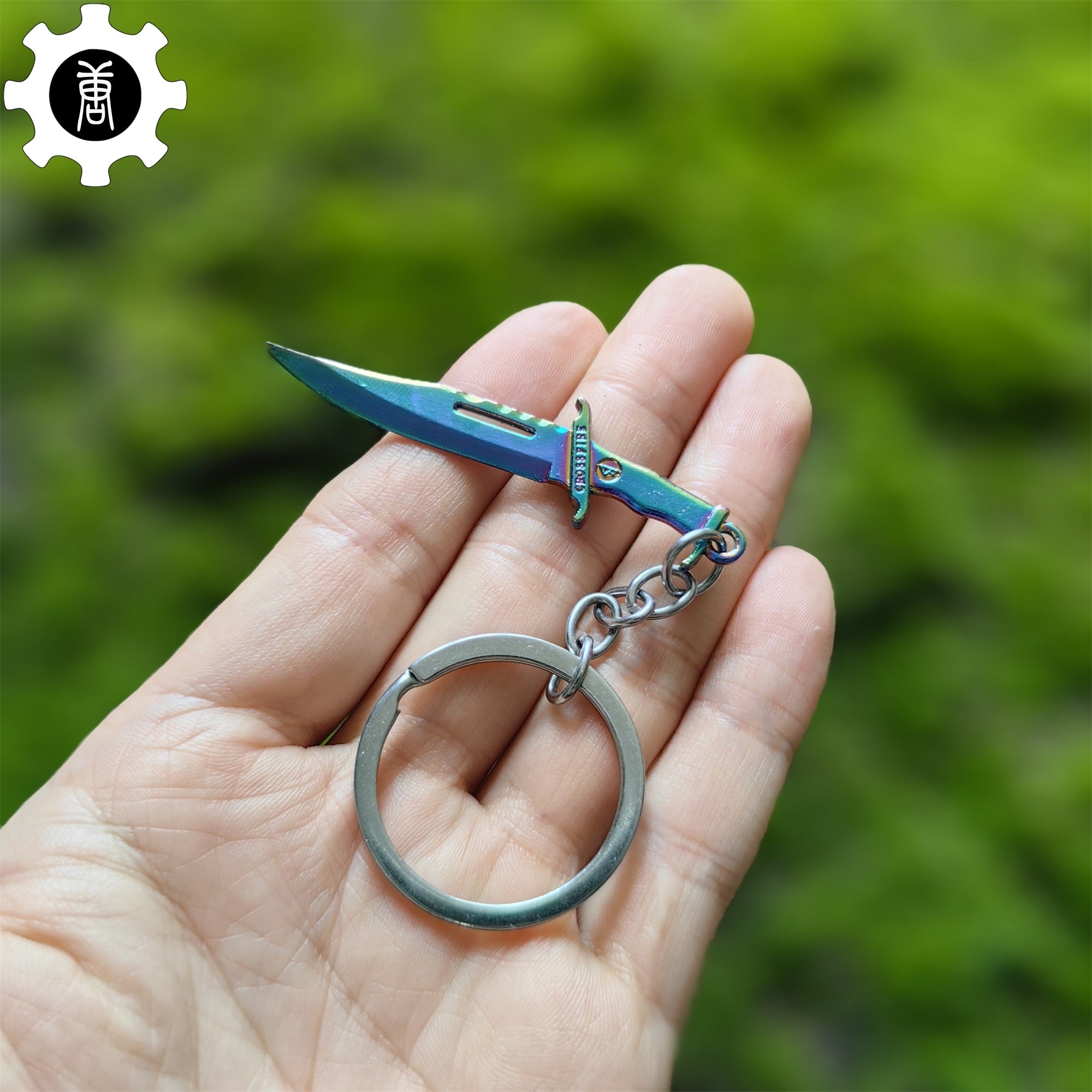 Mini Metal CS Karambit M9 Classical Knife Bowie Knife Keychains - Tophatter Daily Deals