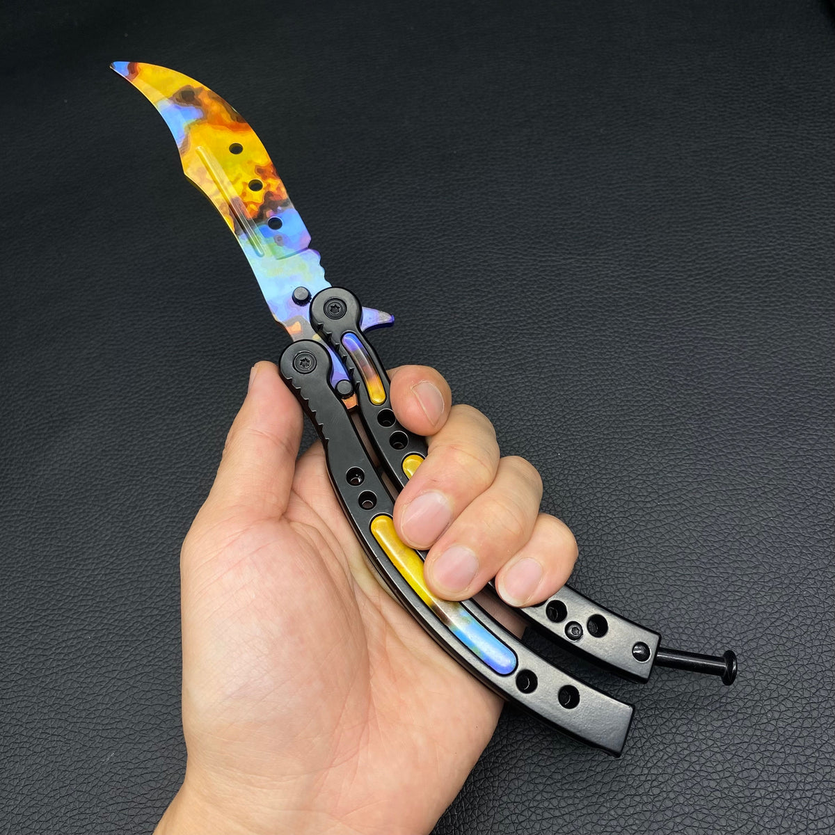 Global Offensive Game Balisong Karambit Blunt Blade Trainer Replica - Tophatter Daily Deals