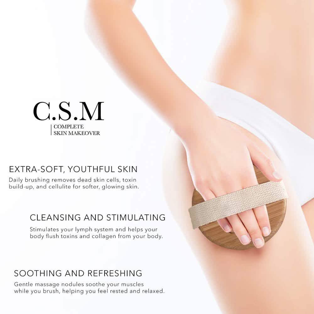 C.S.M. Body Brush for Wet or Dry Brushing Beauty & Personal Care - Tophatter Daily Deals