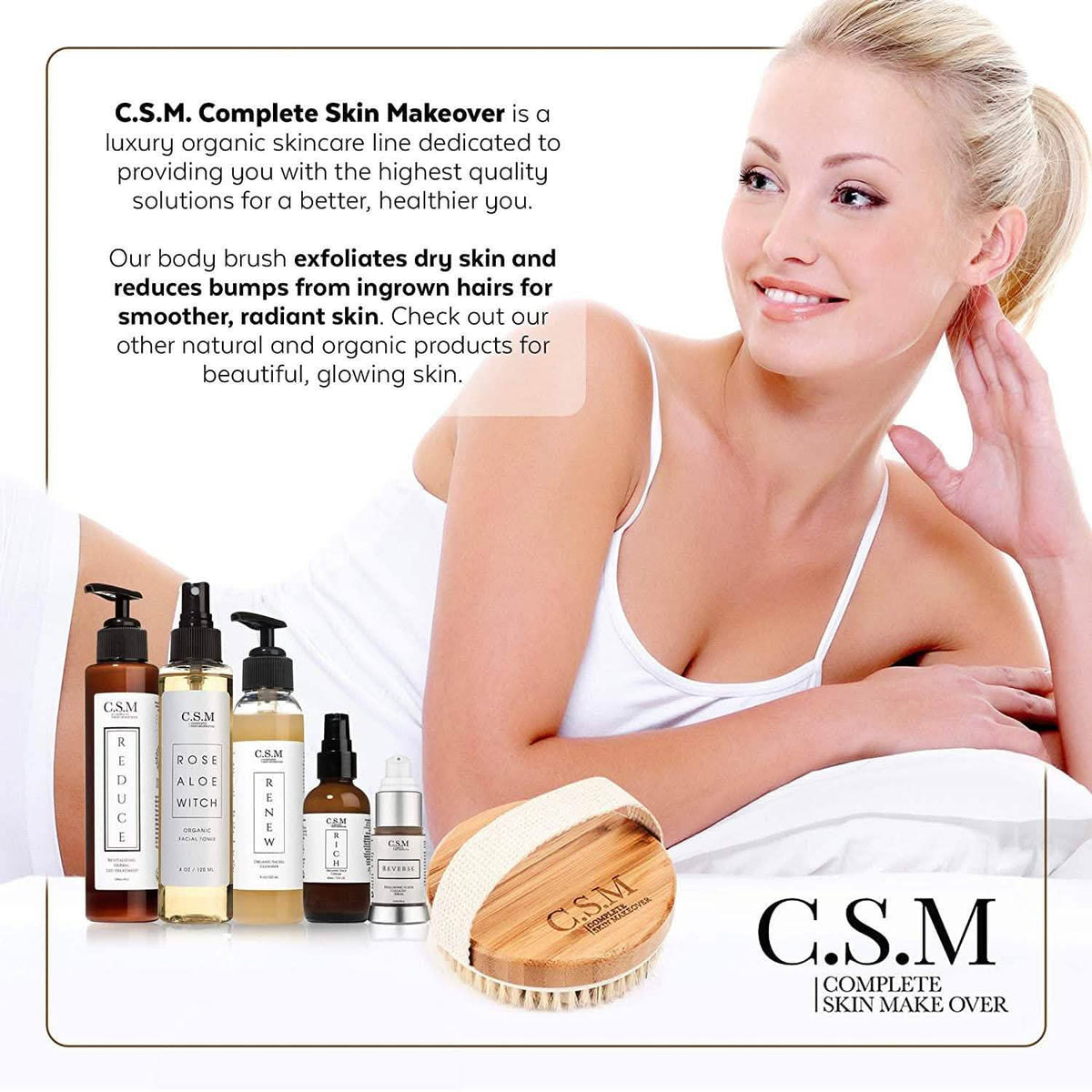 C.S.M. Body Brush for Wet or Dry Brushing Beauty & Personal Care - Tophatter Daily Deals