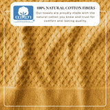 Cotton Diamond Waffle Weave Bath Towel Set - Grayson Collection Bath - Tophatter Daily Deals