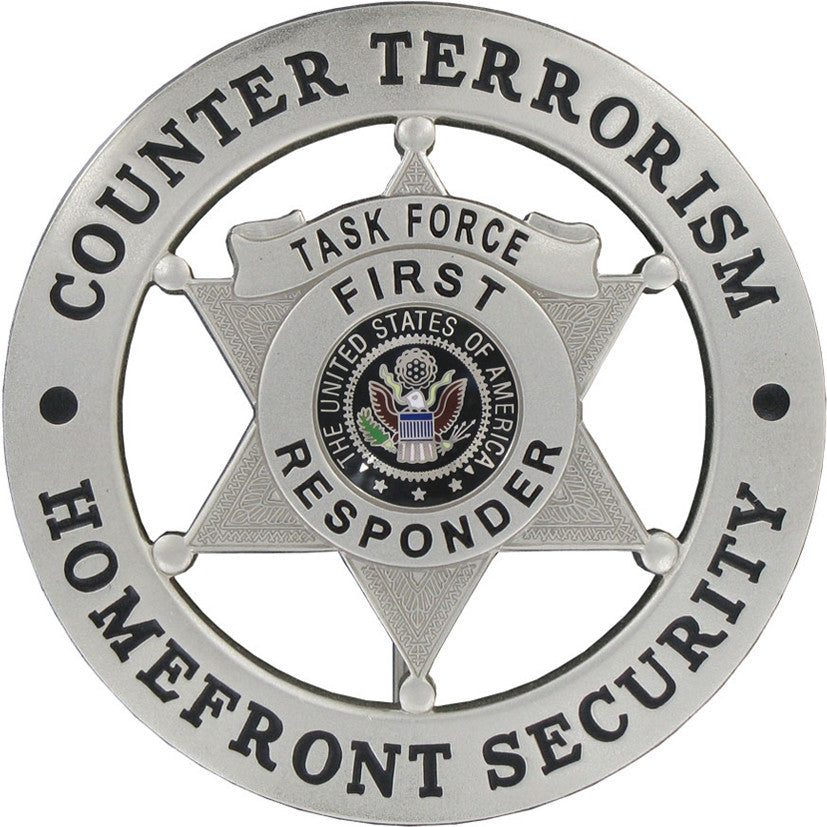 Counter Terrorism Homefront Security Badge - Tophatter's Weapons'N'Deals Badges - Tophatter Daily Deals