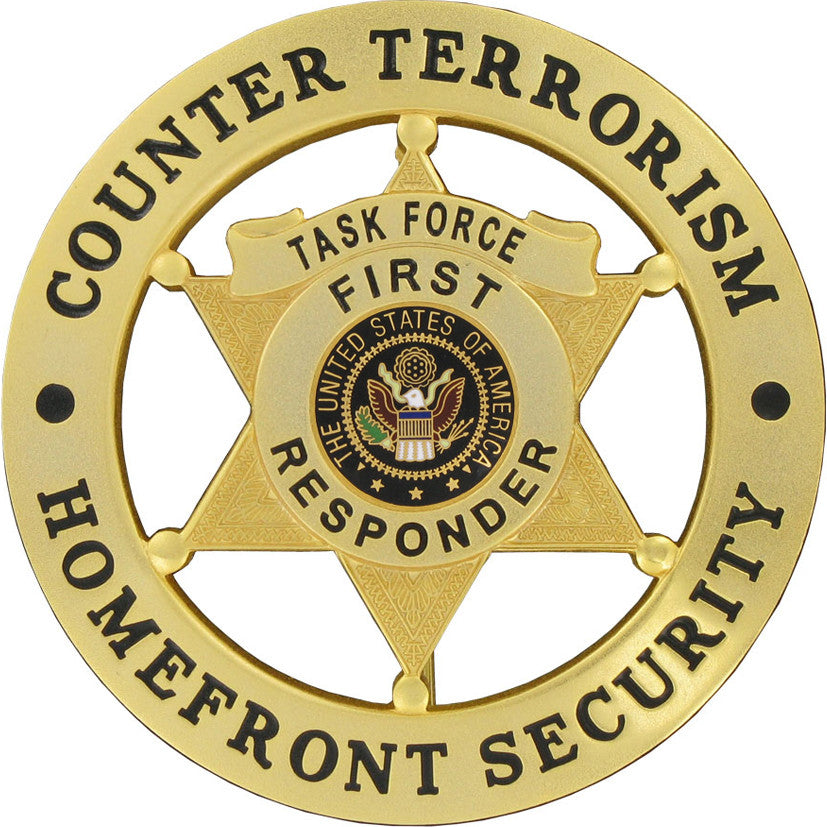 Counter Terrorism Homefront Security Badge - Tophatter's Weapons'N'Deals Badges - Tophatter Daily Deals