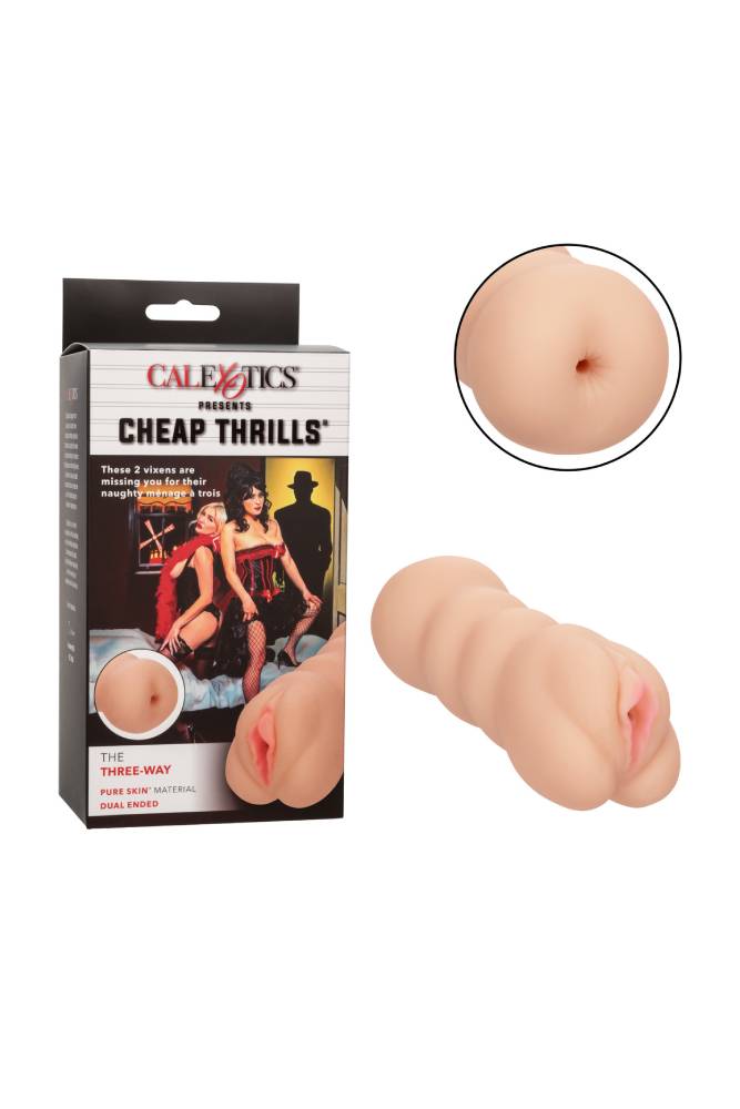 Cal Exotics - Cheap Thrills - The Three Way Stroker Sex Toy - Tophatter Daily Deals